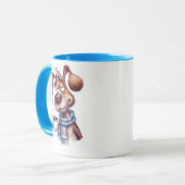 Whimsicaler Hund Tasse (Vorderseite Links)
