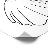 Whimsicaler italienischer Brautkleid-Kunst Poster (Ecke)