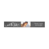 Whimsicaler Kreide-Foto-Save-the-Date-Adresse (Person)
