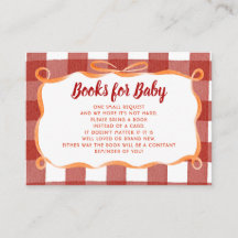 Whimsicaler Kürbis-Karo-Baby-Shower-Buch-Anfrage