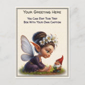 Whimsicaler Märchenbuch-Fee für den Alltag Postkarte (Vorderseite)