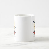 Whimsicaler Panda-Zauberer mit magischem Hut Kaffeetasse (Mittel)