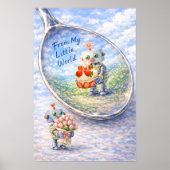Whimsicaler Robot Reflektionsposter Poster (Vorne)