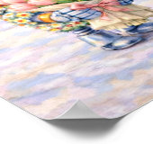 Whimsicaler Robot-Reflexionsposter Poster (Ecke)