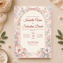 Whimsicaler Schmetterlingsgarten-Hochzeit