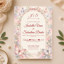 Whimsicaler Schmetterlingsgarten-Hochzeit