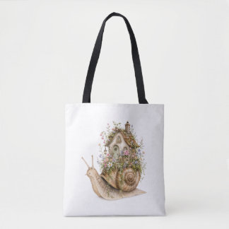 Whimsicaler Schneckenhaus Cottagecore Tasche