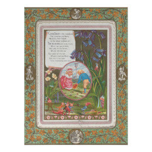Whimsicaler süßer antiker Valentinstag, Kate Green Poster
