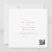 Whimsicaler Teddybär-Baby-Shower-QR-Code Einladung (Rückseite)