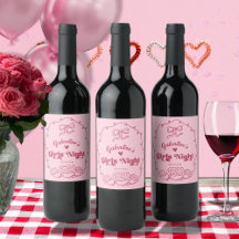 Whimsicaler Trendiger Galentine's Mädchenabend-Par