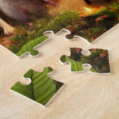 Whimsicaler Wald-Teeplausch mit Waldtieren Puzzle (Seite)