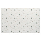 Whimsicaler Wasserfarb-Weihnachtsbaum Festlich Stoff (Fat Quarter (45,7 x 55,9 cm))
