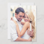 Whimsicaler Wavy Rahmen Foto Hochzeitsempfang Save The Date (Rückseite)