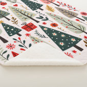 Whimsicaler Weihnachtsbaumwald Sherpadecke (3/4)