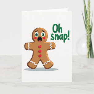 Whimsicaler Weihnachtskekskarten-Gruß Karte
