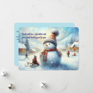 Whimsicaler Weihnachtsmann-Feiertagskarte Feiertagskarte
