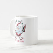 Whimsicaler Weihnachtsmann Kaffeetasse (Vorderseite Links)