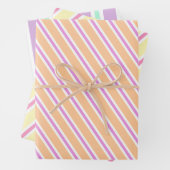 Whimsicalful Stripes - Candy Christmas Thema Geschenkpapier Set (Beispiel)