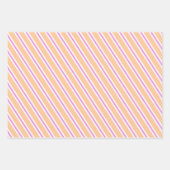 Whimsicalful Stripes - Candy Christmas Thema Geschenkpapier Set (Vorderseite)