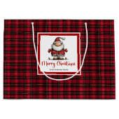 Whimsicalische Weihnachtsgeschenke mit lustigem Sa Große Geschenktüte (Vorderseite)