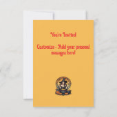 Whimsically Enchanting Witch With Spiders Einladung (Rückseite)