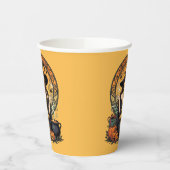 Whimsically Enchanting Witch With Spiders Pappbecher (Links)