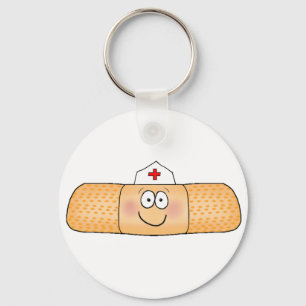 Whimsicla Band Aid Bandage with Nurse Hat Cute Schlüsselanhänger