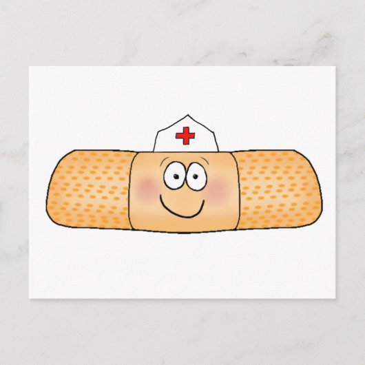 Whimsicla Band mit Nurse Hat Niedlich Postkarte (Vorderseite)