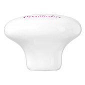 Whimsicle Baby Unicorn Pegasus Rainbow Horn Keramikknauf (Seitenansicht)