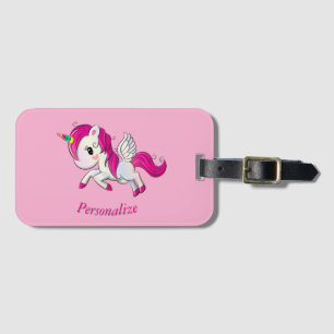 Whimsicle Flying Unicorn Pegasus Rainbow Horn Gepäckanhänger