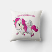Whimsicle Flying Unicorn Pegasus Rainbow Horn Kissen (Rückseite)