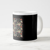 Whimsigoth Alte Viktorianische Blumenölgemälde Jumbo-Tasse (Vorderseite Rechts)