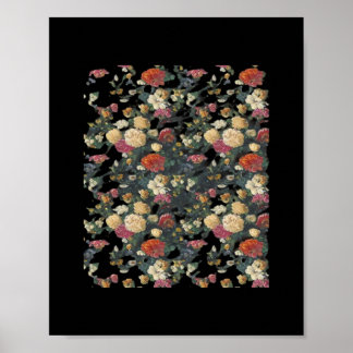 Whimsigoth Alte Viktorianische Blumenölgemälde Poster