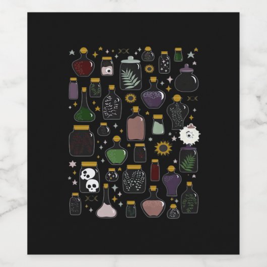 Whimsigoth Apothecary Classic Weinetikett (Einzelnes Label)