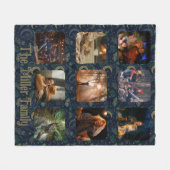 Whimsigoth Celestial | 9 Photo Family Collage Fleecedecke (Vorderseite (Horizontal))