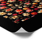 Whimsigoth Chintz Vintages Ölgemälde Poster (Ecke)