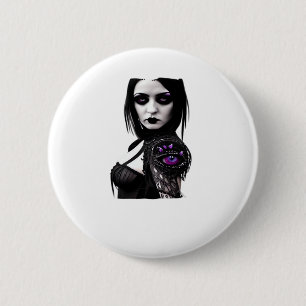Whimsigoth Classic Design zu Halloween Button