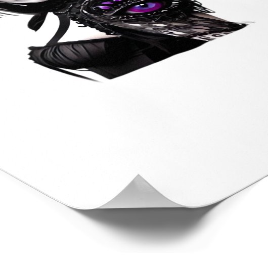 Whimsigoth Classic Design zu Halloween Poster (Ecke)