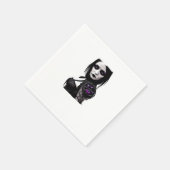 Whimsigoth Classic Design zu Halloween Serviette (Ecke)