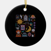 Whimsigoth Classic - Gotische Romantik Herbstästhe Keramik Ornament (Vorne)