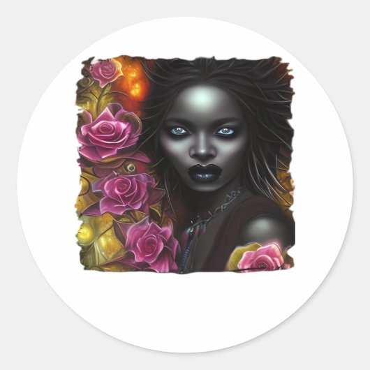 Whimsigoth Classic Halloween Runder Aufkleber (Vorderseite)