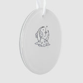 Whimsigoth Clouds Moon Witchy Classic Ornament (Vorderseite)