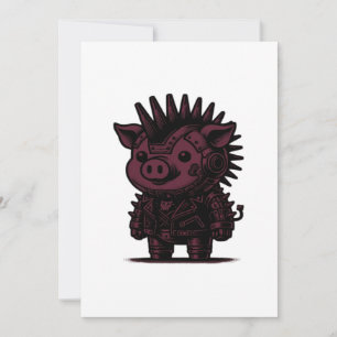 Whimsigoth Cyborg Sloth Vintag Art Design Classic Feiertagskarte