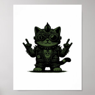 Whimsigoth Cyborg Vintage Art Design Klassiker Poster