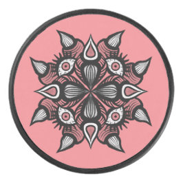 Whimsigoth Demon Monster Pastellrosa Horror Eishockey Puck
