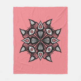 Whimsigoth Demon Monster Pastellrosa Horror Fleecedecke