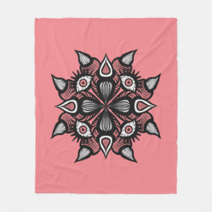 Whimsigoth Demon Monster Pastellrosa Horror Fleecedecke