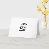 Whimsigoth Design Karte (Gelbe Blume)