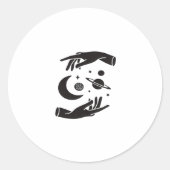 Whimsigoth Design Runder Aufkleber (Vorderseite)