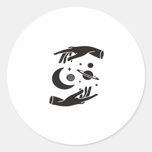 Whimsigoth Design Runder Aufkleber (Vorderseite)